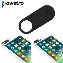 Powstro высокое качество веб-камера крышкой затвора магнит ползунок Пластик Камера чехол для веб-ноутбук iPad PC телефонный Mac Планшеты конфиденциальности