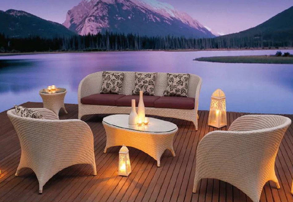 

Hot Sale!! The Most Beautiful Outdoor Furniture Ratan Sofa Set