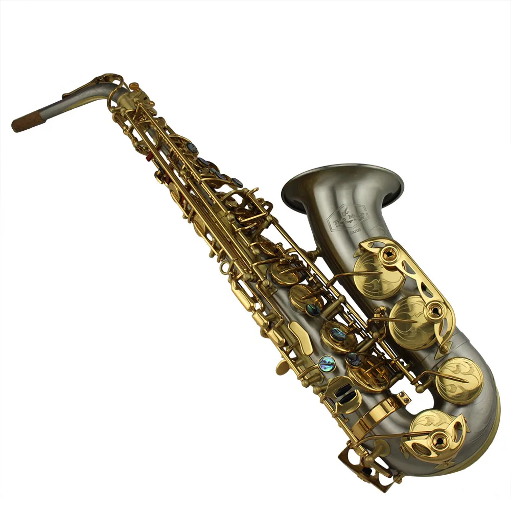 Высококачественный матовый альт-саксофон из мельхиора