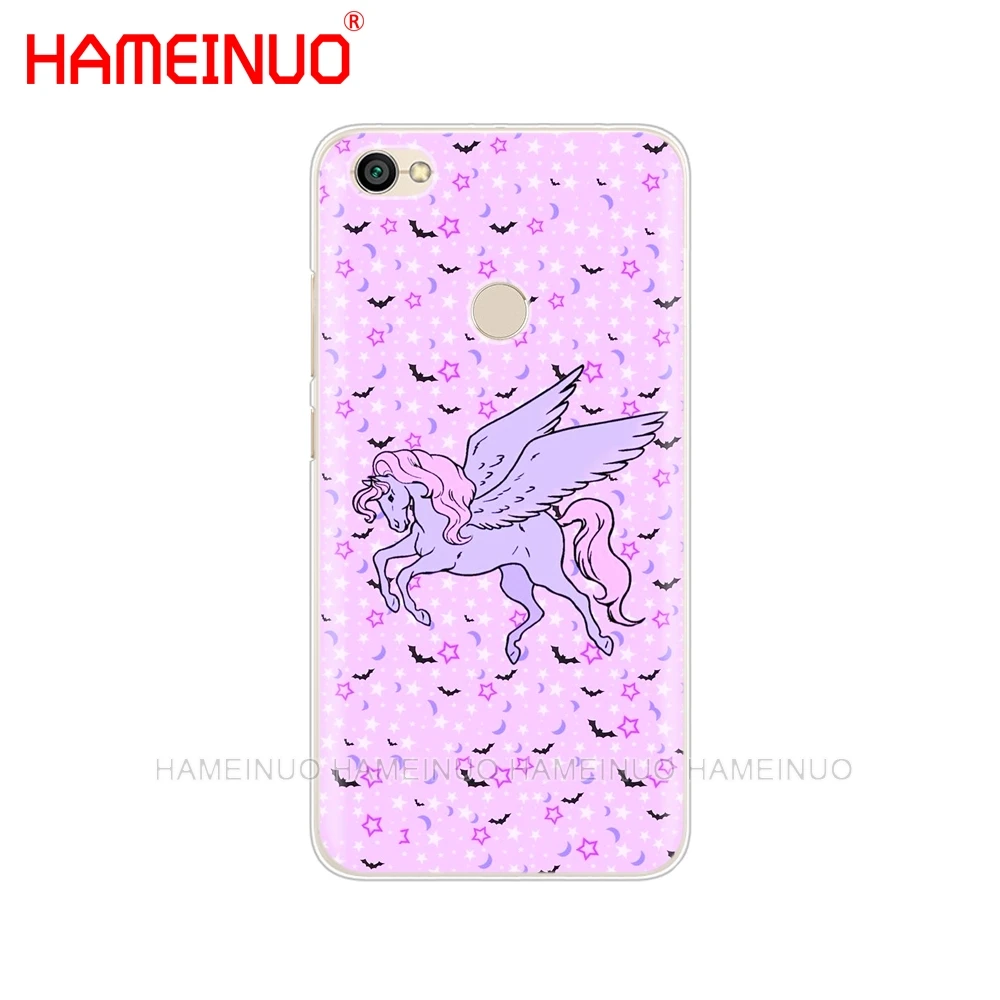 HAMEINUO Pastel Goth Girl летучие мыши Радуга многоцветный чехол для телефона Xiaomi redmi 5 4 1 1s 2 3
