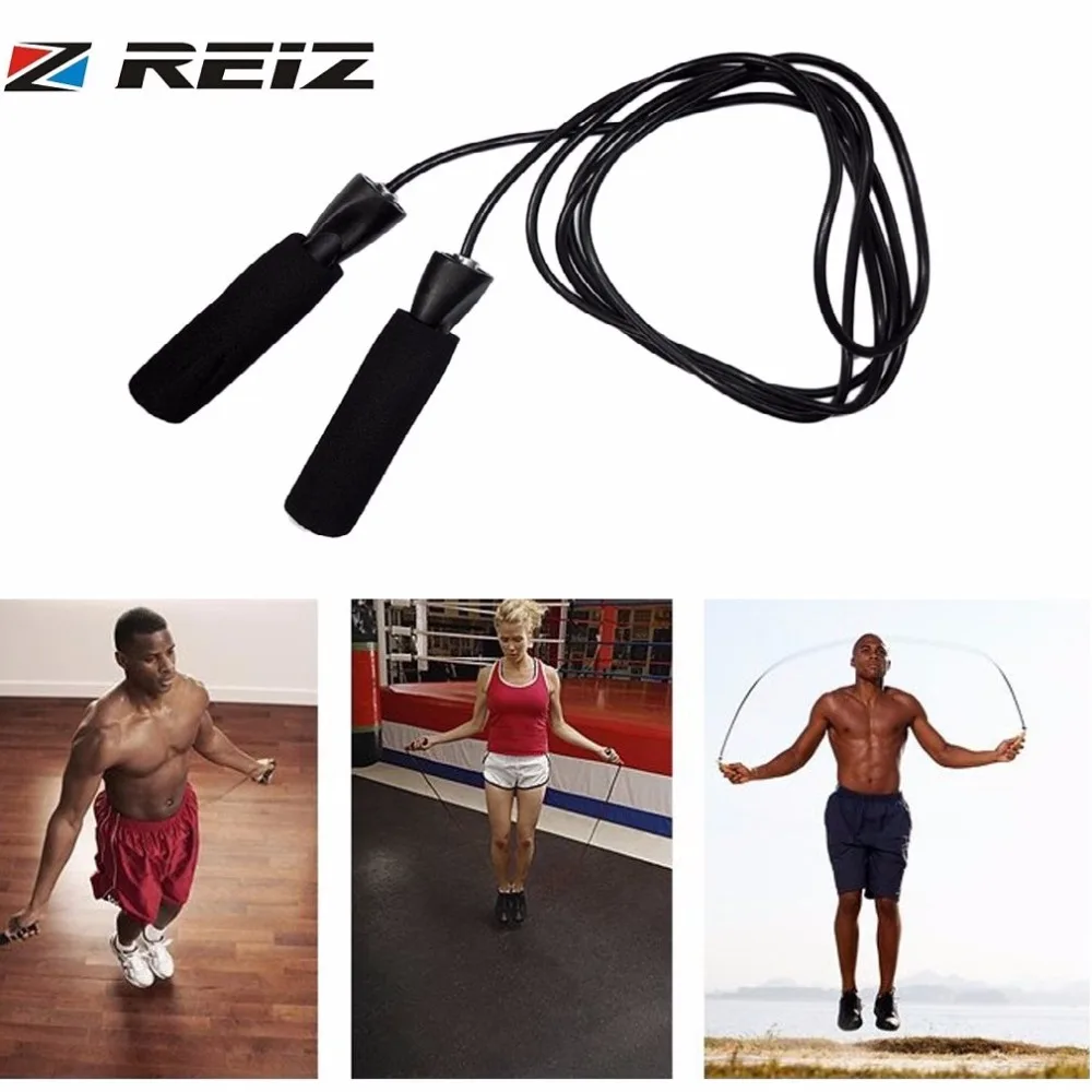

REIZ Jump Skipping Rope Strap Bearing Skip Rope Cord Speed Fitness Aerobic Jumping Exercise Equipment Adjustable Skip Training
