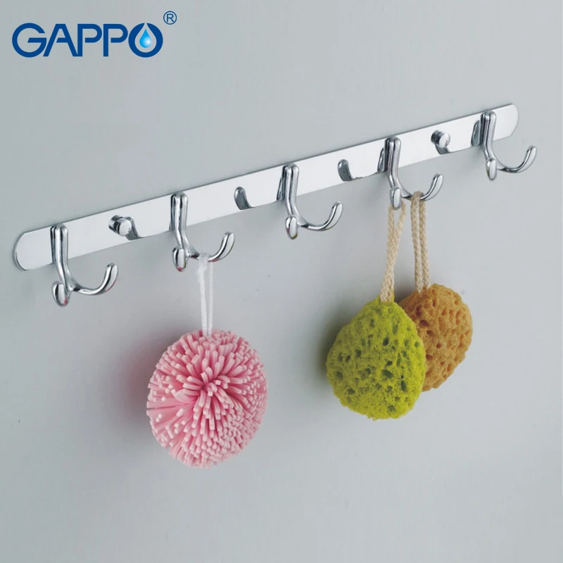 Настенные крючки GAPPO из нержавеющей стали для ванной комнаты аксессуары отеля