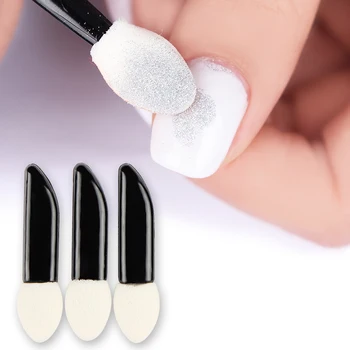 

20Pcs Sponge Powder Puff Nail Brush Double-sided Eyeshadow Stick Cosmetic Makeup Nail Art Tool Set