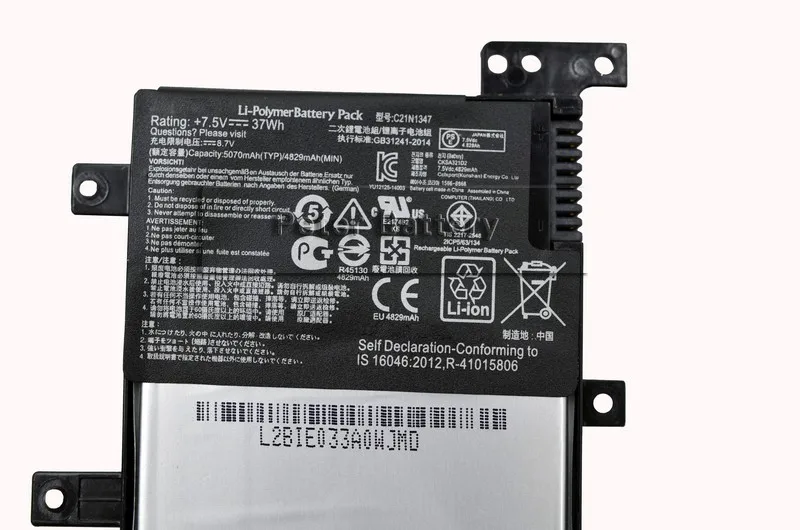 JIGU 7 5 в 37WH C21N1347 новый оригинальный аккумулятор для ноутбука ASUS X554L X555 X555L X555LA X555LD