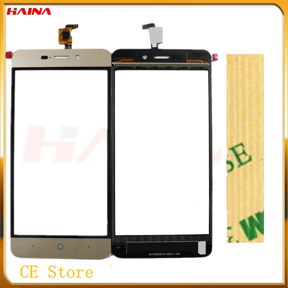 

haina With 3mTape Touchscreen Sensor For ZTE Blade X3 A452 Blade A460 L4 Original Sensor Touch Screen Perfect Repair Parts tools