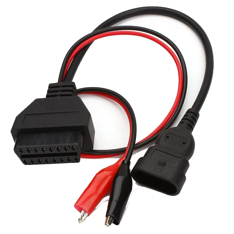OBD2 Cable For Fiat 3 Pin Alfa Lancia to 16 Pin OBDII OBD 2 OBD-II Connector Cable For Fiat Adapter Auto Car Diagnostic Tool OBD2 Cable For Fiat 3 Pin Alfa Lancia to 16 Pin OBDII OBD 2 OBD-II Connector Cable For Fiat Adapter Auto Car Diagnostic Tool