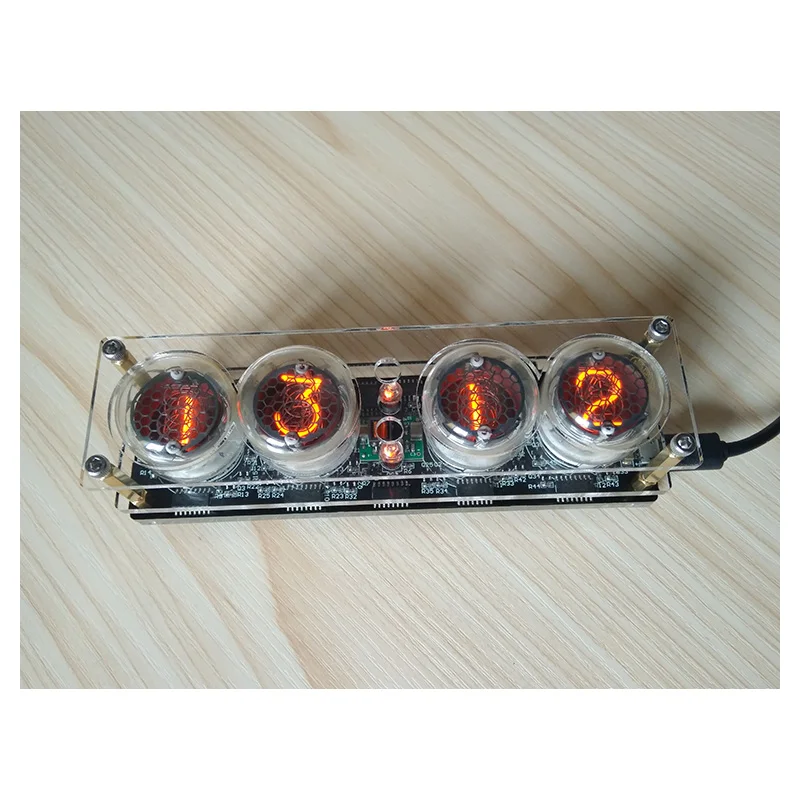 Цифровые Nixie трубки часы QS30-1, SZ-8 ZM1020 Nixie часы винтажные Ретро настольные часы 5 В до 170 в Boost модуль MicroUSB