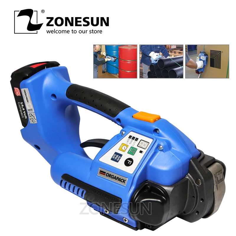 ZONESUN OR T 120 Battery Powered Strapping Tool Plastic Strapping