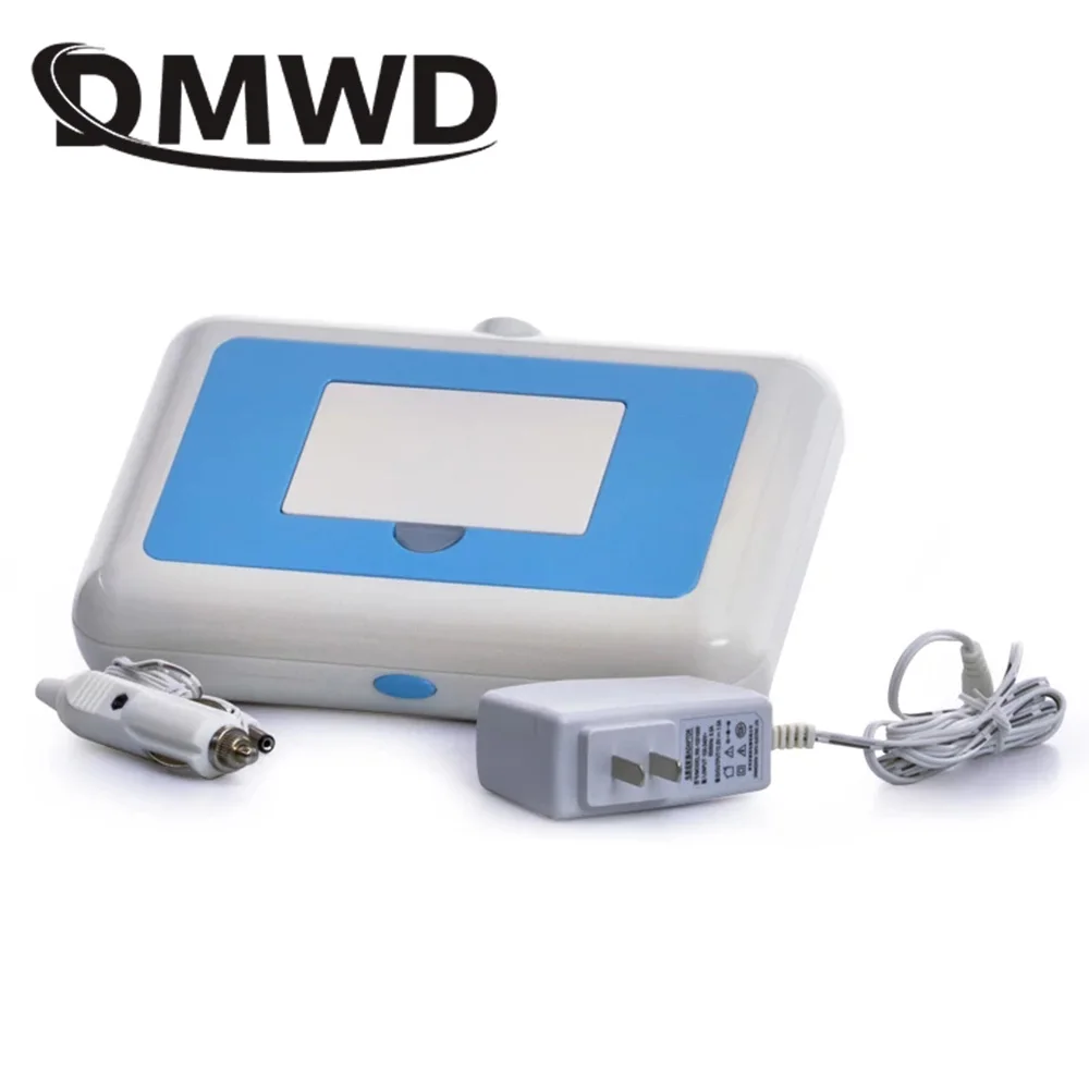 Online Dmwd Portabel Tisu Bayi Pemanas Termal Hangat Handuk Basah Dispenser Serbet Pemanas Kotak Rumah Mobil Mini Lap Hangat case Uni Eropa Plug