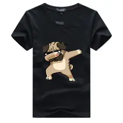 Мужские футболки модные Животные Собака принт хипстер забавная Футболка Мужская Летняя Повседневная Уличная Хип-Хоп футболка мужские