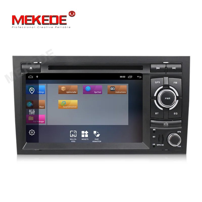 Excellent MEKEDE 8core Android 9.1 Car GPS navigation DVD player For audi A4 2002-2008 S4 RS4 8E 8F B9 B7 with 2GB RAM+32GB ROM 4