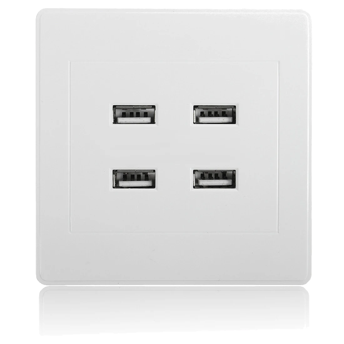

4 USB Port 5V 3.1A Wall Charger Outlet Power Supply Socket Plate Panel Faceplate