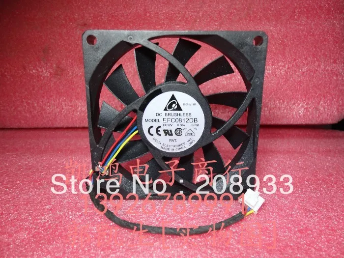 

For Delta / Delta EFC0812DB 8CM 8015 12V 0.50A PWM intelligent temperature control fan ++cooling fan