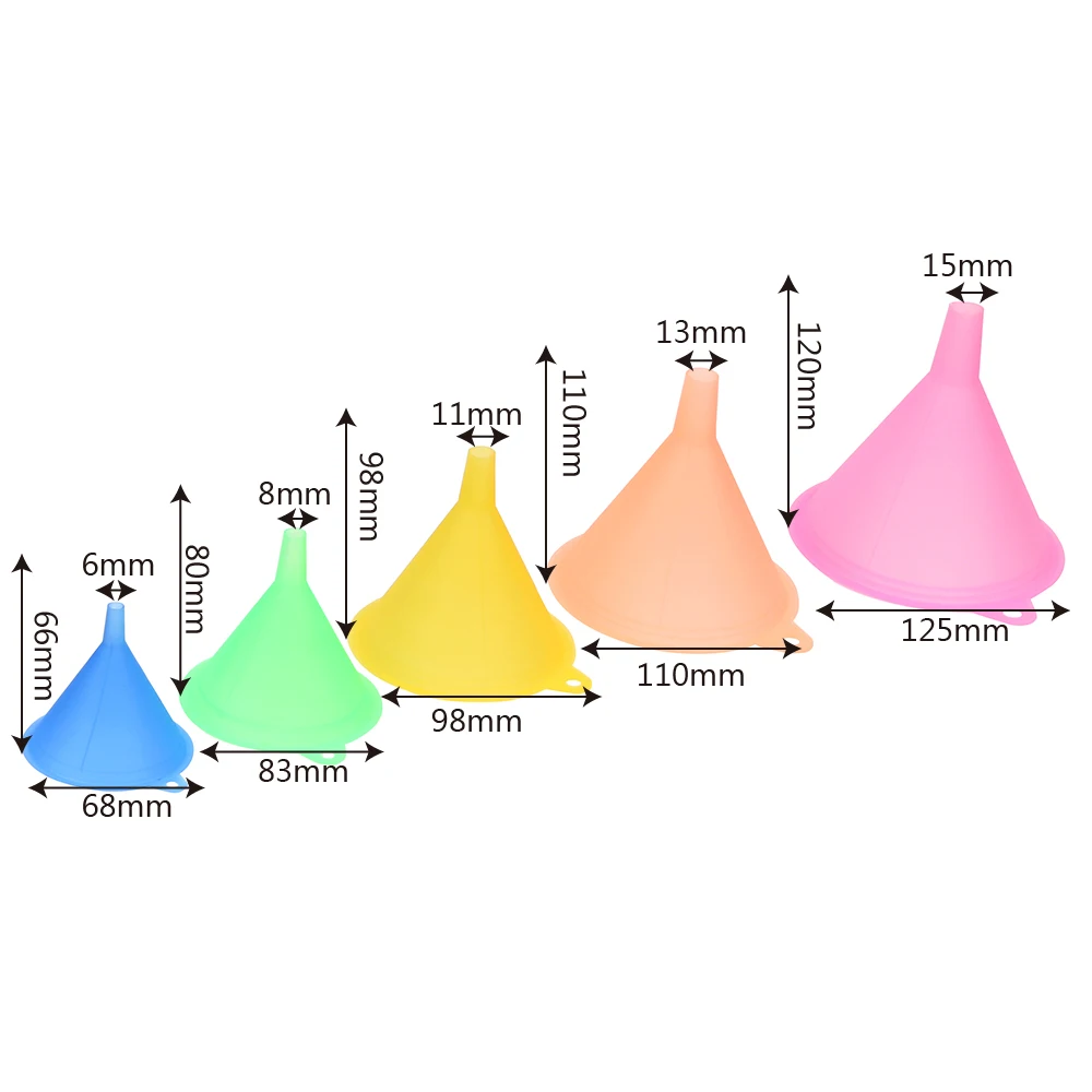 5 шт./компл. мини-воронка пищевой материал Pinkycolor прозрачный бар винная фляжка воронки кухня