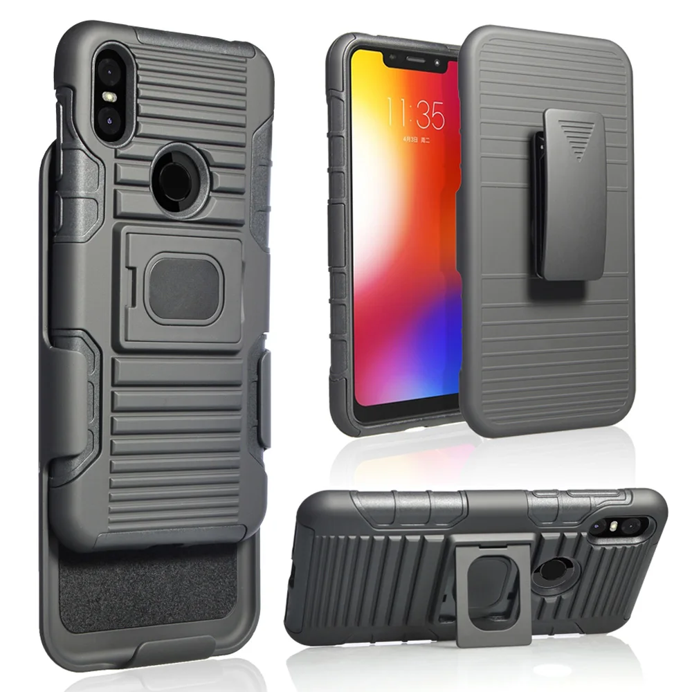 Чехол для Motorola Moto One / P30 Play сверхмощный Магнитный чехол с кольцом и подставкой