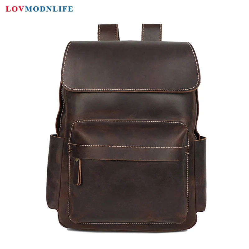 Luxe heren Reistas Rugzakken Anti Diefstal Koe Lederen Mannen Laptop Rugzak Retro Mannelijke Bagpack Echt Lederen Schooltassen 2019 Luxe heren Reistas Rugzakken Anti Diefstal Koe Lederen Mannen Laptop Rugzak Retro Mannelijke Bagpack Echt Lederen Schooltassen 2019