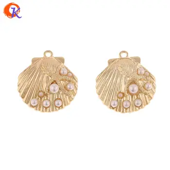 

Cordial Design 50Pcs 24*26MM Jewelry Accessories/Earrings Connectors/Shell Shape/DIY Earrings Making/Hand Made/Earring Findings