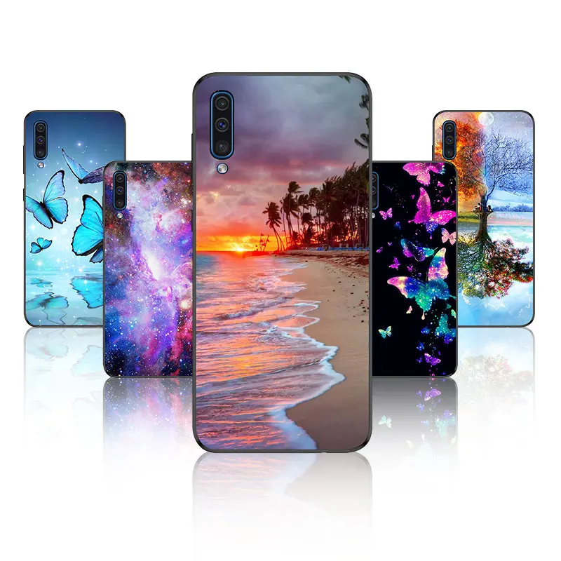 Мягкий чехол из ТПУ A505 для Samsung A50 силиконовый матовый Galaxy задняя крышка A505F