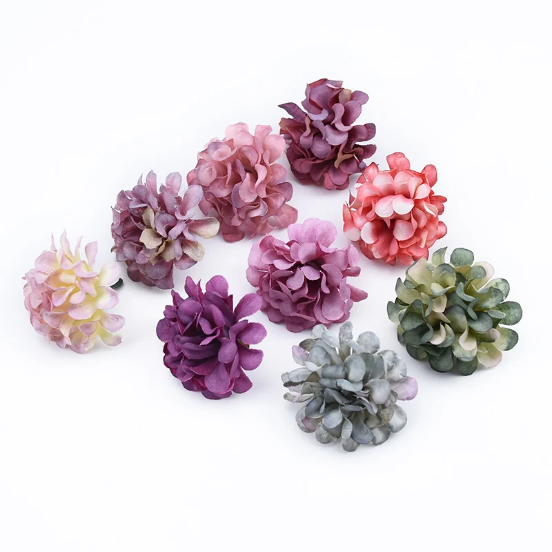 

5pcs Wedding decoration home bridal accessories clearance decorative flowers wall scrapbooking silk Carnation artificial flowers