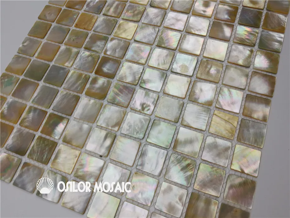 Натуральный желтый mother of mosaic плитка раковина мозаика для ванной комнаты и кухни