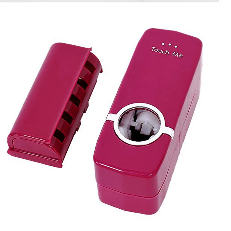 

Automatic Toothpaste Dispenser 5 Toothbrush Holder Set Wall Mount Stand Toothbrush Family Toothbrush Holder Bathroom Household
