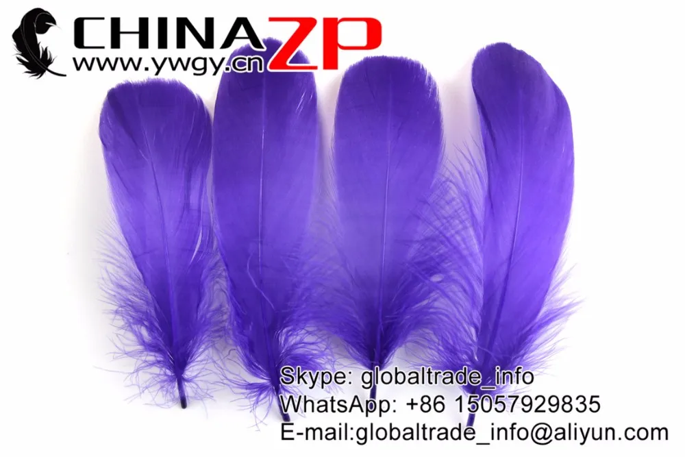 Purple Soft Goose Nageoires Feathers (8)