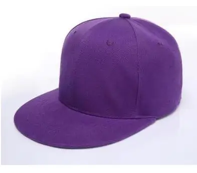 Заводская Кепка в стиле хип-хоп с плоским козырьком Snapback с логотипом/шляпы с буквами 3D вышивка бейсбольная кепка для мальчиков и девочек Размер - Цвет: purple