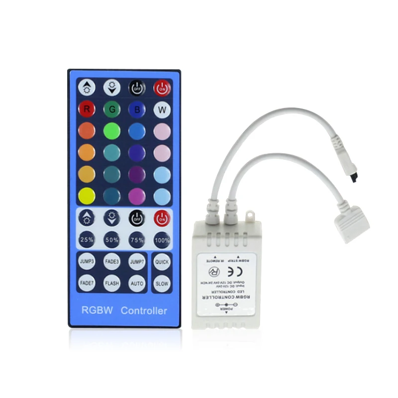 

40Keys LED RGB Controller DC12V 24V IR Remote RGBW Controller For RGB 2835 5050 3528 LED Strip Lights
