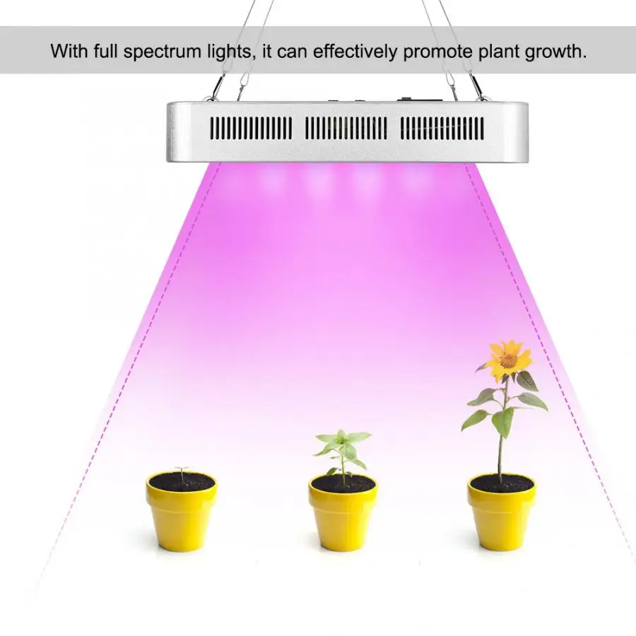 Светодиодный светильник для выращивания растений, 1500 Вт, полный спектр, освещение для помещений, освещение для теплицы, лампа переменного