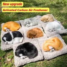 Украшение автомобиля освежитель воздуха Автомобильные украшения Стайлинг плюшевый активированный уголь моделирование приборной панели Спящая собака большой размер 15*13 см