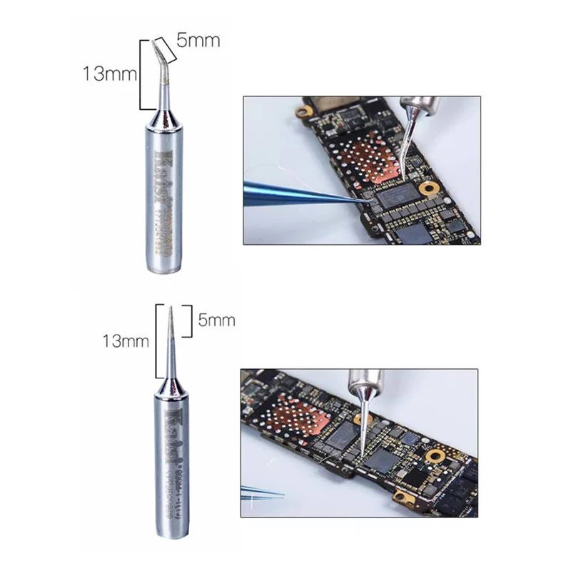 Kaisi 1Piece 900M-T-I 900M-T-IS Oxygen-free Copper Soldering Iron Head Solder Tip Welding Head Soldering Tool