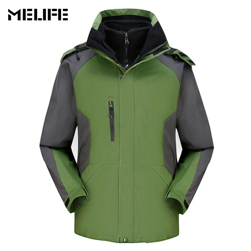 

MELIFE Man Winter Waterproof Fishing Skiing Warm Camping Hiking Jacket Trekking Climbing Windbreaker Outdoor Jackets Plus Size