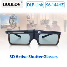 BOBLOV MX30 DLP-Link 96HZ-144 Гц, перезаряжаемые 3D активные очки затвора ЖК-объектив для 3D DLP-Link проектора Прямая поставка