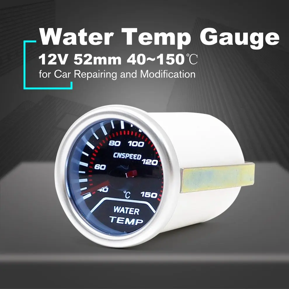 CNSPEED 12V 150 Celsius Auto Car LED Digital Water Temp Gauge