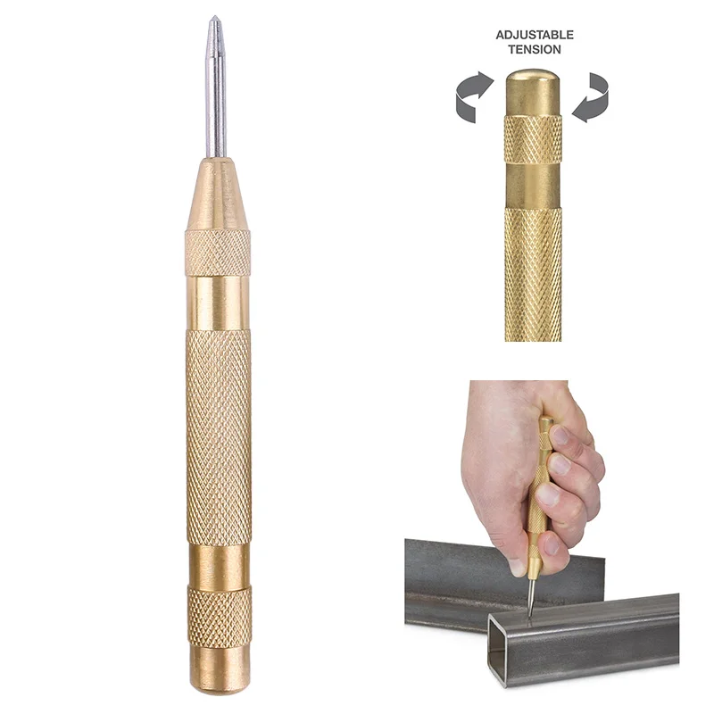 

5 Inch Automatic Center Pin Punch Spring Loaded Marking Starting Holes Tool #87867