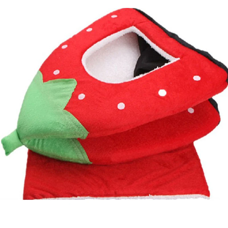 pet dog house large dog bed Strawberry Leopard Print Cat tent Rabbit Warm Cushion Basket ZL03