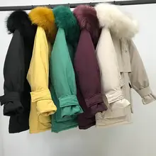 womens winter jackets and coats 2019 Parkas for women 5 Colors Wadded Jackets warm Outwear With a Hood Large Faux Fur Collar winter girls faux fur jackets children thicken warm coats faux fur liner detchable camouflage jackets kids boys parkas outwear