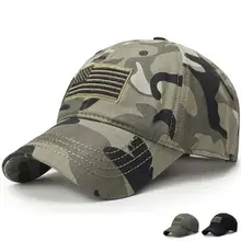 Новинка, Мужская камуфляжная бейсбольная кепка с флагом США, армейская хлопковая тактическая Кепка с вышивкой для папы, мужские летние спортивные кепки для отдыха, шапки для гольфа