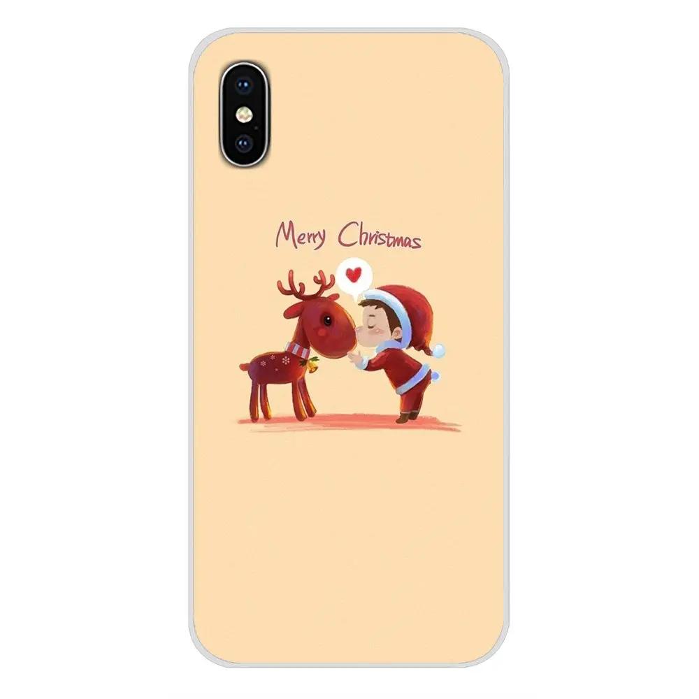 Мягкий прозрачный чехол для Xiaomi Mi6 A1 5X 6X Redmi Note 5 5A 4X 4A 4 3 Plus Pro pocophone F1 Merry christmas Happy New