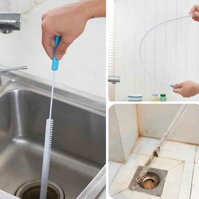 

Sink Brush Sewer Cleaning Cleaner Bendable Toilet Dredge Hair Catching Drain