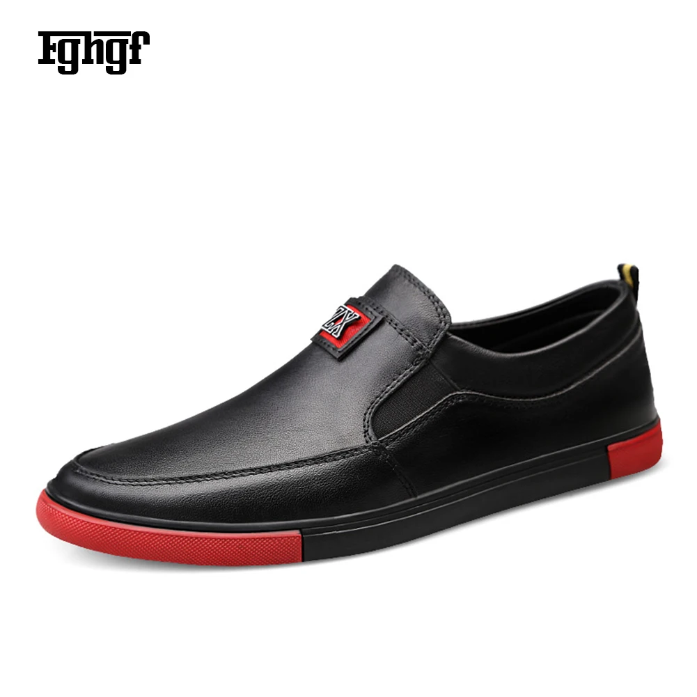 2019 الكلاسيكية الأساسية يونغ بوي جلد أصلي للرجال حذاء رياضة EU38-45 زائد حجم تنفس عارضة منصة أحذية تزلج