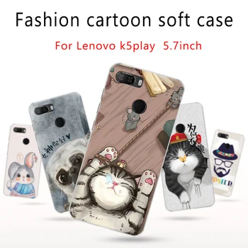 

2PCS For Lenovo K5play case Cartoon Painting soft Back Cover For Lenovo K5 play case For Lenovo K 5 play Phone Cases cover shell