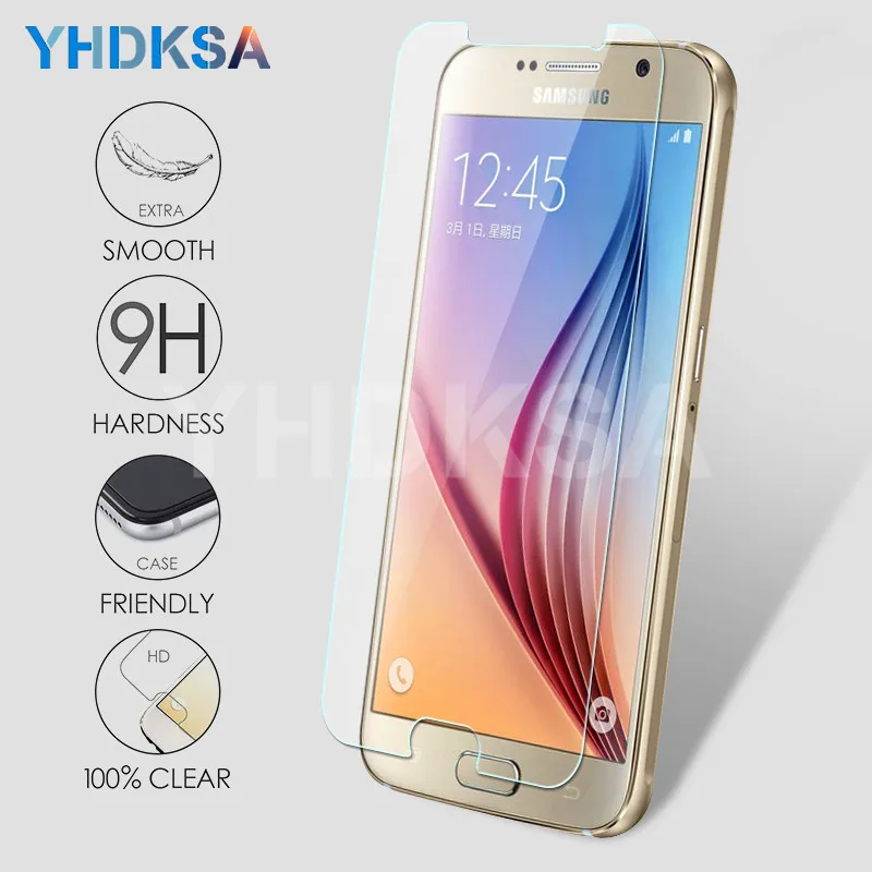 

9H Tempered Glass on the For Samsung Galaxy S7 S6 S5 S4 S3 mini Note 5 4 3 Phone Screen Protector Protective Glass Film Case