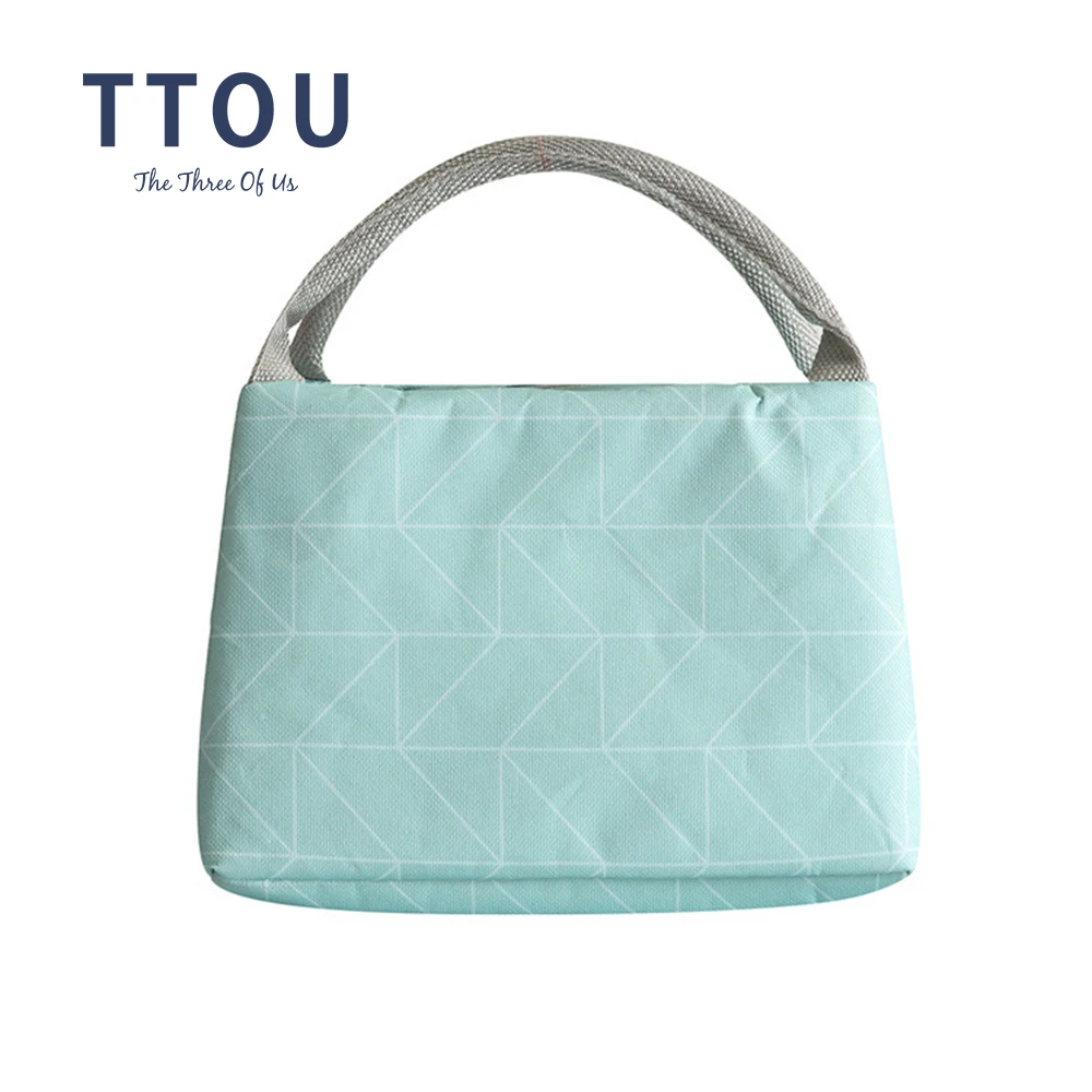 

TTOU Portable Women Lunch Bag Thermal Insulation Bags Travel Picnic Food Lunch Box Bag For Girls Kid Zipper Cooler Bag