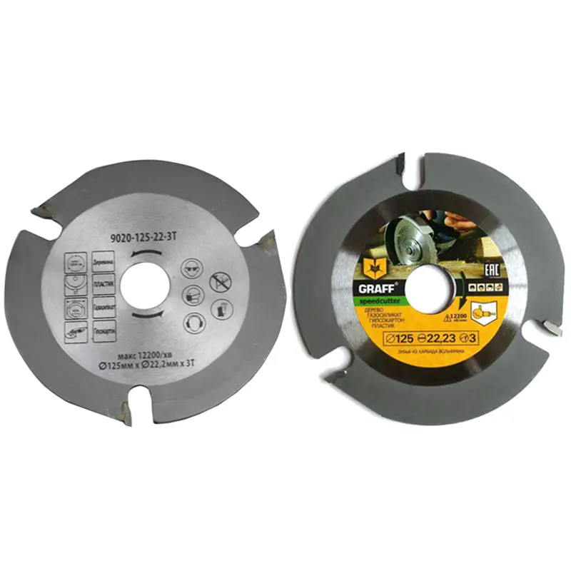 

2 style 125mm 3T Circular Saw Blade Multitool Grinder Saw Disc Carbide Tipped Wood Cutting Disc Carving Disc Multitool Blades