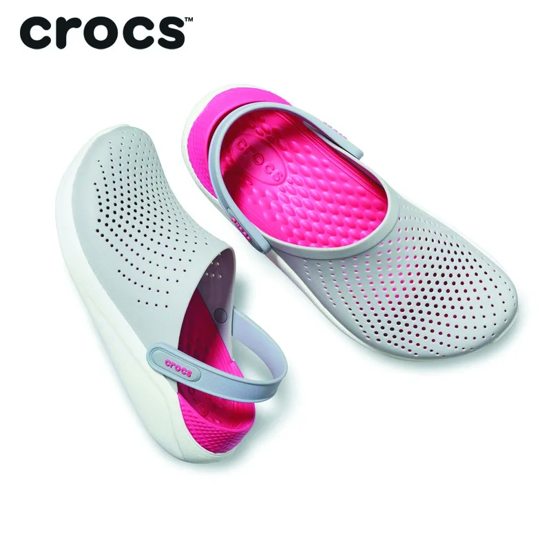 CROCS LiteRide Clog Clear Stock Sports Sandals for Men women Outdoor Beach Sandals Quick Dry Crocs-shoes Limited Sale