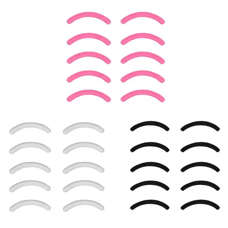 

10pcs /set Eyelash Curler Replacement Pads Universal Type Curling High Elastic Rubber Pad Beauty Tool Makeup Replacement