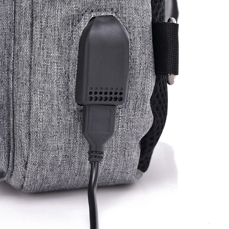 Мужские холщовые нагрудные сумки USB умная Противоугонная дорожная сумка слинг| |