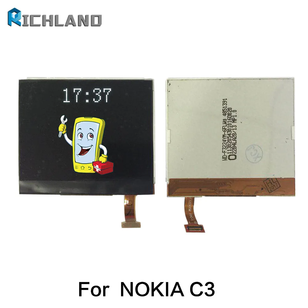 100% High Quality LCD Display for Nokia 200 201 205 210 302 Asha, C3 C3-00, E5 E5-00, X2-01 LCD Display digitizer Assembly Replacement parts