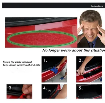 

Car Styling car Trunk guard plate sticker protective strip for Mazda 2 3 5 6 8 CX 5 CX-5 CX-7 CX-9 MX-5 Auto parts